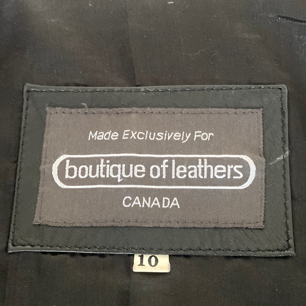 Leather coat